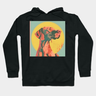 Vizsla in 80's Hoodie